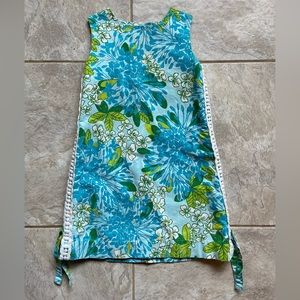 Lilly Pulitzer Originals Skye Blue Exbloomsion Girls Shift Dress